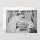 Verpleegkundigen maken dingen beter  Foto Briefkaa Briefkaart (Voorkant / Achterkant)