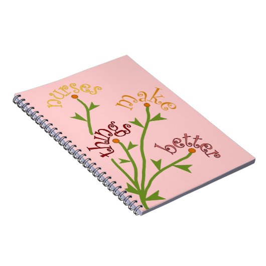 Verpleegkundigen maken dingen beter met Bouquet-la Notitieboek (Rechterzijde)
