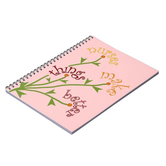 Verpleegkundigen maken dingen beter met Bouquet-la Notitieboek (Linkerzijde)