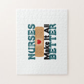 Verpleegkundigen maken het allemaal beter legpuzzel (Verticaal)