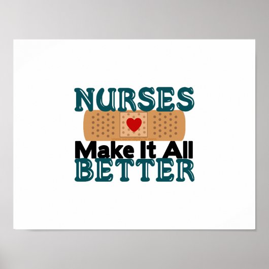 Verpleegkundigen maken het allemaal beter poster (Voorkant)