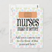 Verpleegkundigen maken het beter, Bandage Briefkaart (Voorkant / Achterkant)
