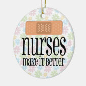 Verpleegkundigen maken het beter, Bandage Keramisch Ornament (Links)