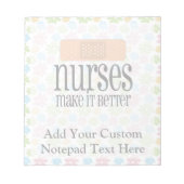 Verpleegkundigen maken het beter, Bandage Notitieblok (Voorkant)