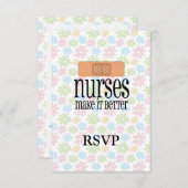 Verpleegkundigen maken het beter, Bandage RSVP Kaartje (Voorkant / Achterkant)