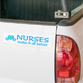 Verpleegkundigen maken het beter bumpersticker (Op Truck)