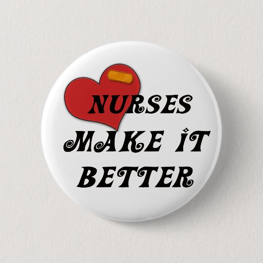 Verpleegkundigen maken het beter ronde button 5,7 cm (Voorkant)