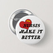 Verpleegkundigen maken het beter ronde button 5,7 cm (Voorkant /achterkant)