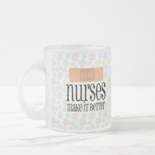 Verpleegkundigen maken het beter, verkreuken de zu matglas koffiemok (Links)