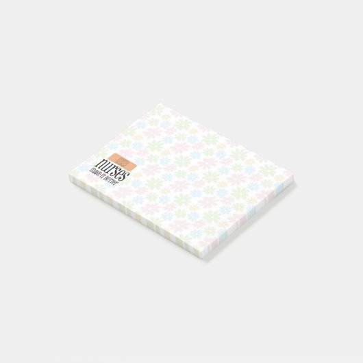 Verpleegkundigen maken het beter, verkreuken de zu post-it® notes (Schuin)