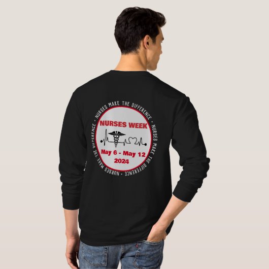 Verpleegkundigen maken het verschil t-shirt (Achterkant volledig)