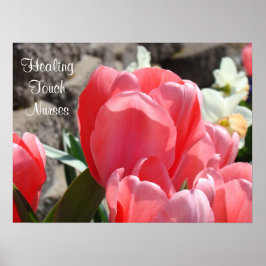 Verpleegkundigen met helende touch kunstprint Post Poster