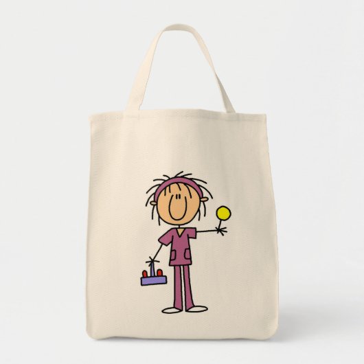 Verpleegkundigen met LollipopT-shirts en cadeautje Tote Bag (Voorkant)