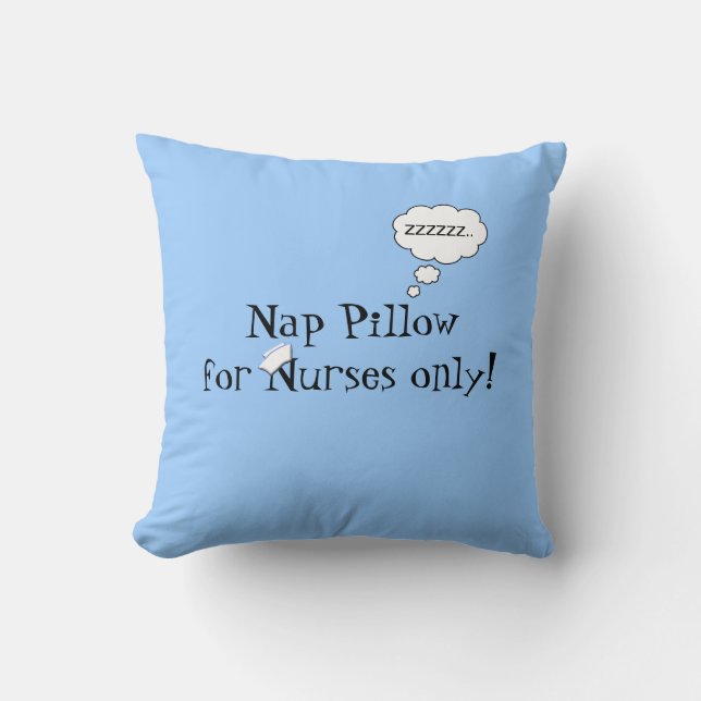 Verpleegkundigen Nap Pillow-Blue Kussen (Voorkant)