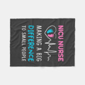 Verpleegkundigen | Nicu Nurse Fleece Deken (Voorkant (Horizontaal))