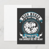 Verpleegkundigen | Nicu Zurse Mijn hand is vol Bedankkaart (Voorkant / Achterkant)