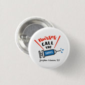 Verpleegkundigen noemen de schoten Personaliseren Ronde Button 3,2 Cm (Voorkant /achterkant)