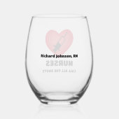 Verpleegkundigen noemen de schoten Stemless wijngl Wijnglas Zonder Voet (Achterkant)