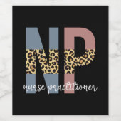 Verpleegkundigen NP-verplegers waardetoevoegingen Wijn Etiket (Enkel label)