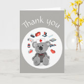 Verpleegkundigen of medisch personeel Dank u wel Kaart (Gele Bloem)