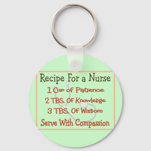 Verpleegkundigen "Ontvangen voor verpleegkundige" Sleutelhanger (Voorkant)