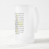 Verpleegkundigen, ouderen en verzorgingsartikelen matglas bierpul (Voorkant rechts)