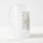 Verpleegkundigen, ouderen en verzorgingsartikelen matglas bierpul (Voorkant links)