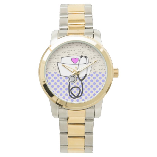 Verpleegkundigen, Pet en stethoscoop Horloge (Voorkant)