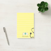 Verpleegkundigen Pet Medische Stethoscoop Geel Gep Post-it® Notes (Kantoor)