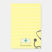 Verpleegkundigen Pet Medische Stethoscoop Geel Gep Post-it® Notes (Voorkant)