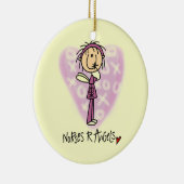 Verpleegkundigen R Angels T-shirts en cadeautjes Keramisch Ornament (Rechts)