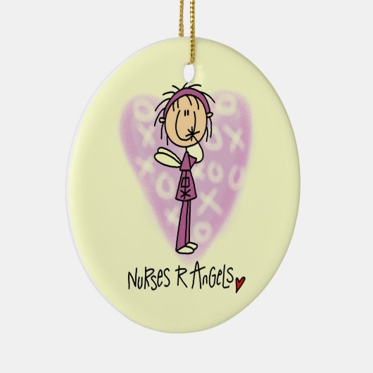 Verpleegkundigen R Angels T-shirts en cadeautjes Keramisch Ornament (Rechts)