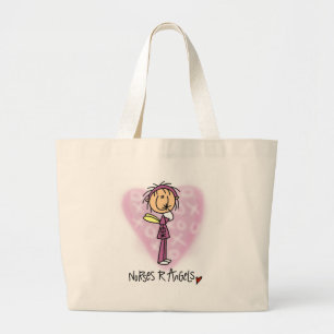 Verpleegkundigen R Angels Tshirts en Gifts Grote Tote Bag
