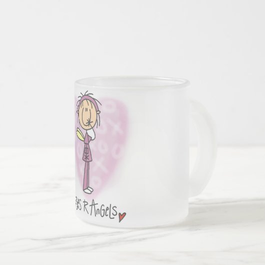 Verpleegkundigen R Angels Tshirts en Gifts Matglas Koffiemok (Voorkant rechts)