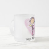 Verpleegkundigen R Angels Tshirts en Gifts Matglas Koffiemok (Voorkant links)