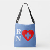 Verpleegkundigen Red Heart Blue Crossbody Tas (Voorkant)