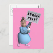 Verpleegkundigen-regel! Briefkaart (Voorkant / Achterkant)