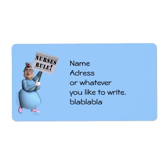 Verpleegkundigen-regel! Etiket (Voorkant)