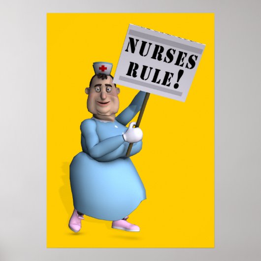 Verpleegkundigen-regel! Poster (Voorkant)