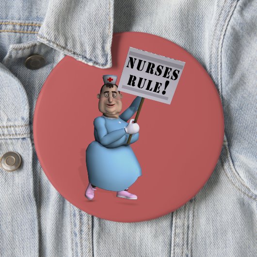 Verpleegkundigen-regel! Ronde Button 6,0 Cm (In situ)