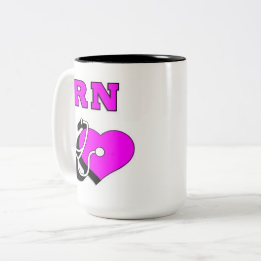 Verpleegkundigen RN Care Tweekleurige Koffiemok (Voorkant links)