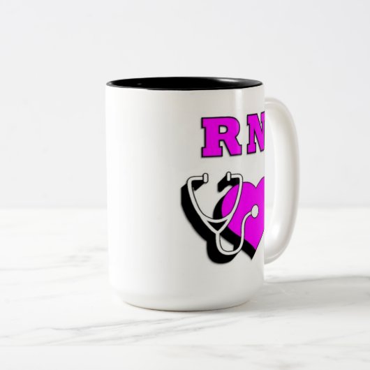 Verpleegkundigen RN Care Tweekleurige Koffiemok (Voorkant rechts)