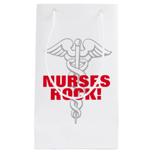 Verpleegkundigen Rock-cadeautas voor verpleegkundi Klein Cadeauzakje (Voorkant)