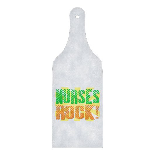 Verpleegkundigen Rock, Oranje/Green Fun Nurse Snijplank (Voorkant)
