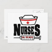 Verpleegkundigen roepen de schokken briefkaart (Voorkant / Achterkant)