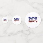 Verpleegkundigen roepen de schokken confetti (Achterkanten)