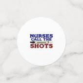 Verpleegkundigen roepen de schokken confetti (Kleine voorkant)