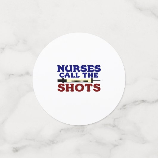 Verpleegkundigen roepen de schokken confetti (Kleine voorkant)