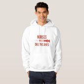 Verpleegkundigen roepen de schokken hoodie (Voorkant volledig)