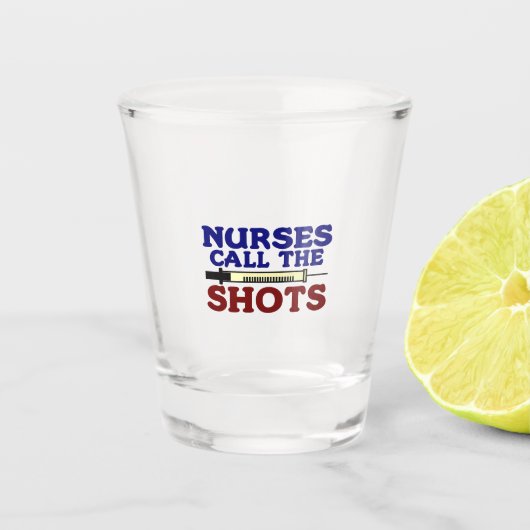 Verpleegkundigen roepen de schokken shot glas (Voorkant)